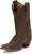 Justin Womens Fancy Mocha Suede Cowboy Boots