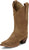 Justin Womens Fancy Camel Suede Cowboy Boots