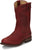 Justin Womens Holland Red Leather Cowboy Boots