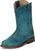 Justin Womens Holland Turquoise Leather Cowboy Boots