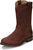 Justin Mens Braswell Brown Leather Cowboy Boots