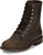 Justin Mens McKean 7in Lace-Up Roper Brown Leather Work Boots
