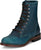 Justin Mens McKean 7in Lace-Up Roper Turquoise Leather Work Boots