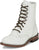 Justin Mens McKean 7in Lace-Up Roper Vintage White Leather Work Boots