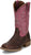 Justin Womens Demeter Walnut Leather Cowboy Boots