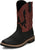 Justin Mens Bolt 11in Coal Black Leather Work Boots