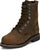 Justin Mens Pulley 8in MetGuard WP CT Whiskey Leather Work Boots