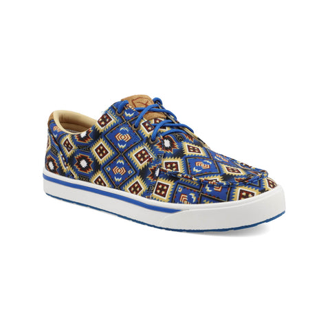 Twisted X Mens Kicks ecoTweed Blue Multi Aztec Fabric Sneakers Shoes