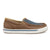 Twisted X Mens Kicks Woven Toasted Coconut/Blue Steel Leather Slip-On Shoes