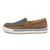 Twisted X Mens Kicks Woven Toasted Coconut/Blue Steel Leather Slip-On Shoes