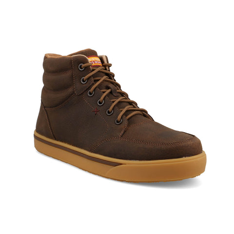 Twisted X Mens 6in Kicks Tobacco Brown Leather Work Boots