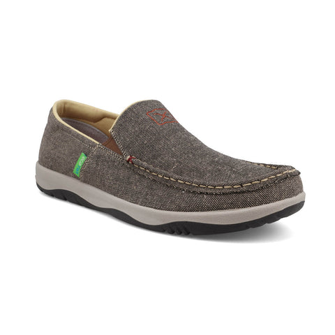 Twisted X Mens Moccasin Loafer Eco Dust Fabric Slip-On Shoes