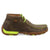 Twisted X Mens Driving Moc Bomber/Neon Yellow Leather Chukka Boots