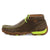 Twisted X Mens Driving Moc Bomber/Neon Yellow Leather Chukka Boots