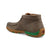 Twisted X Mens Driving Moc 4H Deep Taupe/Kelly Green Leather Chukka Boots