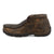 Twisted X Mens Chukka Driving Moc Caiman Brown Leather Work Boots