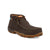 Twisted X Mens Chukka Driving Moc CT WP Chocolate Leather Work Boots