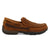 Twisted X Mens Driving Moc Woven Oiled Saddle/Brown Leather Slip-On Shoes