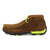 Twisted X Mens Chukka Driving Moc Steel Toe Saddle/Yellow Leather Work Boots