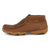 Twisted X Mens Driving Moc Woven Gingerbread/Black Leather Chukka Boots