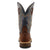 Twisted X Mens 12in Horseman Distressed Saddle/Peacock Leather Cowboy Boots