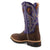 Twisted X Mens 12in Western Alloy Toe Brown/Purple Leather Work Boots