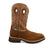 Twisted X Mens 12in Western Comp Toe WP Dark Brown/Tan Leather Work Boots
