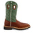 Twisted X Mens 12in Western Steel Toe Cognac/Lime Leather Cross Work Boots