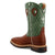 Twisted X Mens 12in Western Steel Toe Cognac/Lime Leather Cross Work Boots