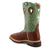 Twisted X Mens 12in Western ST MetGuard Cognac/Lime Leather Cross Work Boots