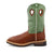 Twisted X Mens 12in Western ST MetGuard Cognac/Lime Leather Cross Work Boots