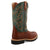 Twisted X Mens 12in Western Steel Toe Cognac/Dark Green Leather Work Boots