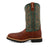 Twisted X Mens 12in Western Steel Toe Cognac/Dark Green Leather Work Boots