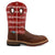 Twisted X Mens 12in Western Nano Toe Distressed Saddle/Ruby Leather Work Boots