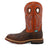 Twisted X Mens 12in Western Nano Toe WP Brown/Orange Leather Work Boots