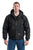 Berne Mens Black Nylon Icecap Insulated Hooded Jacket