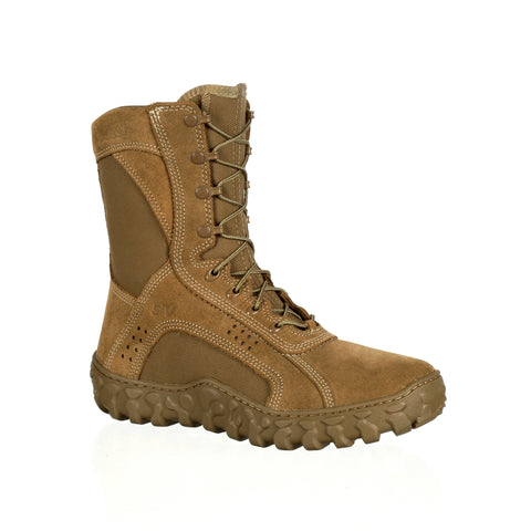 Rocky Mens Coyote Brown Leather S2V Tactical PTFE Military Boots