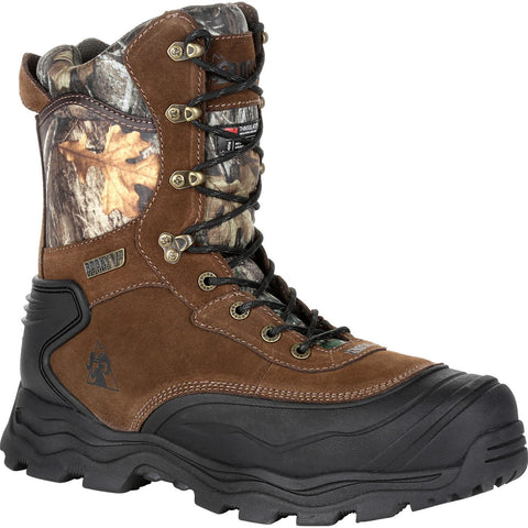 Rocky Mens Realtree Edge Leather Multi-Trax 800G WP Hunting Boots