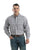 Berne Mens Plaid Gray A Cotton Blend Foreman Flex Button Down Shirt L/S