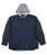 Berne Mens Navy 100% Cotton Hooded Shirt Jacket L/S