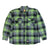 Berne Mens Plaid Green E 100% Cotton Flannel Shirt Jacket L/S