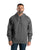Berne Mens Graphite Cotton Blend Pullover Hooded Sweatshirt