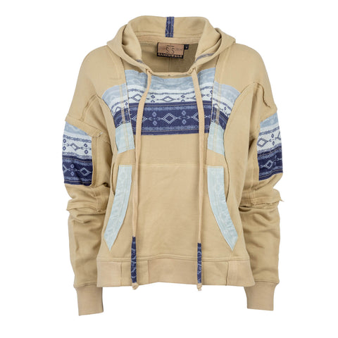 STS Ranchwear Womens Poppy Cream/Paisley 100% Cotton Hoodie