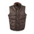 STS Ranchwear Mens Lucas Brown Nylon Leather Vest