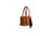 STS Ranchwear Womens Vaquero Single Wine Cowhide/Tan Leather Tote Bag