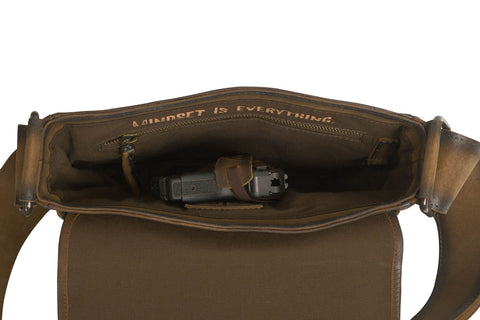 STS Ranchwear Womens Cowhide Della Distressed Brown Leather Crossbody Bag