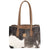 STS Ranchwear Womens Cowhide Josie Distressed Brown Leather Tote Bag