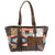 STS Ranchwear Womens Chaynee Mountain Multi-Color Leather Tote Bag