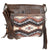STS Ranchwear Womens Guadalupe Serape Olivia Multi-Color Leather Crossbody Bag