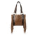 STS Ranchwear Womens Boho Cowgirl Large Brown/Tan Leather Tote Bag